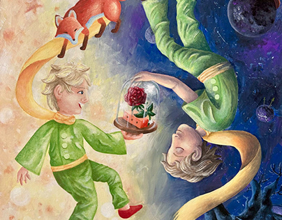 The Little Prince-acrylic painting