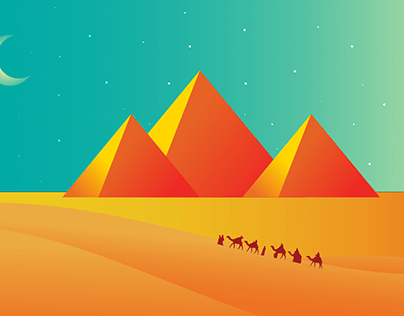 pyramid illustration