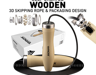 3D Wooden Skipping Rope | Packaging | Listing | EBC