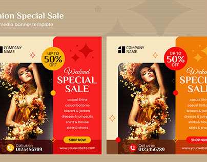 Fashion Special Sale Banner