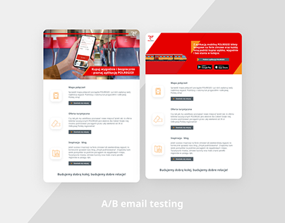 A/B email testing