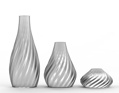 Trio of parametric vases
