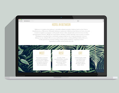 Landing Page for  a Hotel InBetween