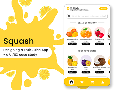 Designing a Juice Delivery App - a UI/UX case study
