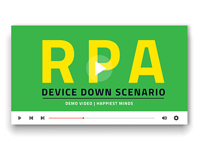 RPA Device Down Scenario | Demo Video | Happiest Minds