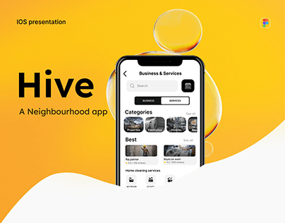 Hive: A Neighbourhood app | ios mobile