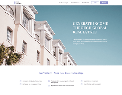 Real Estate Crowdfunding/Co-Investment Website Design