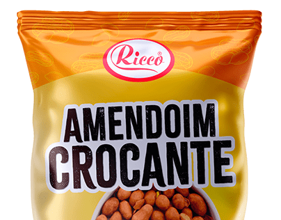 Embalagem Amendoim Crocante Ricco