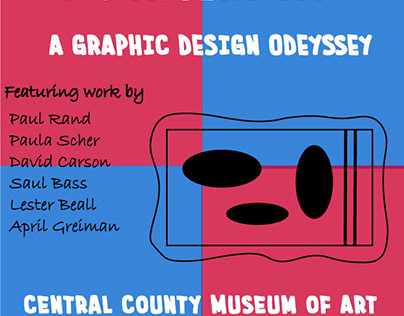 Poster designed in style of Saul Bass