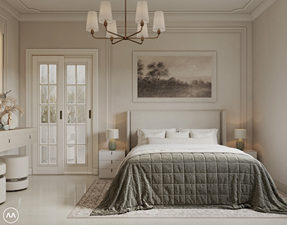 Neo classic master bedroom
