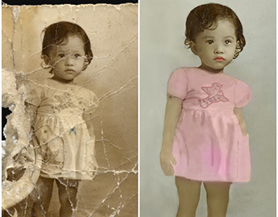 Repair and colorize old photo