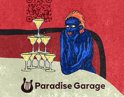 Wine label — for Paradise Garage