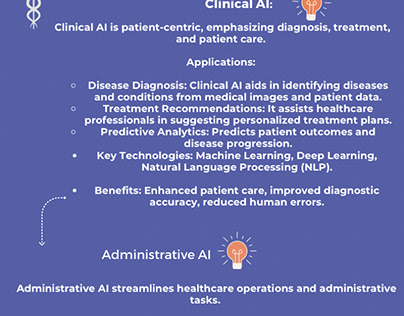 Clinical vs Administrative AI in healthcare