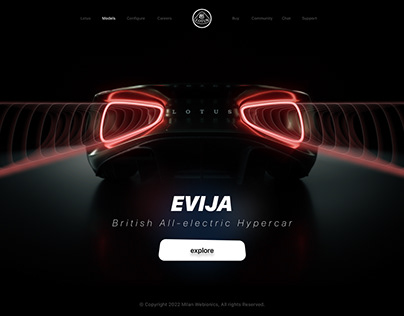 Lotus Evija Full CG + UI | Millan webionics co.