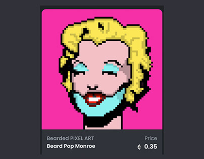 Beard Pop Monroe - OpenSea NFT Cryptoart