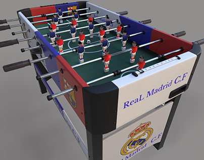 Project thumbnail - Foosball Table 3D modeling