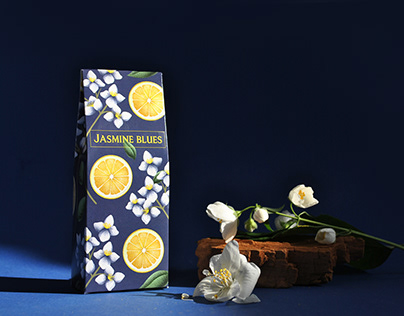 Herbal tea packaging design and illustration