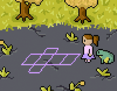 Pixel Hopscotch Animation