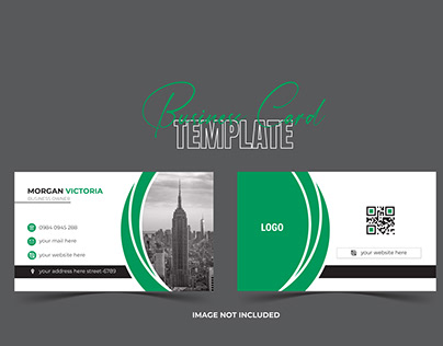 Double-sided modern business card template