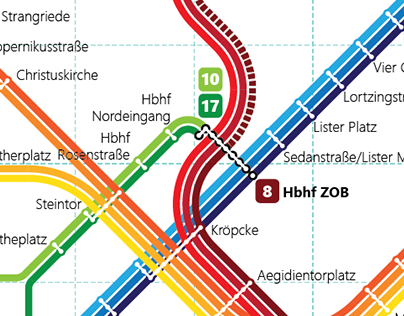 Hannover Stadtbahn map