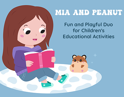Mia and Peanut: Fun Cartoon Characters for Kids