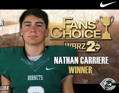 Nathan Carriere: WBRZ Fans' Choice Award