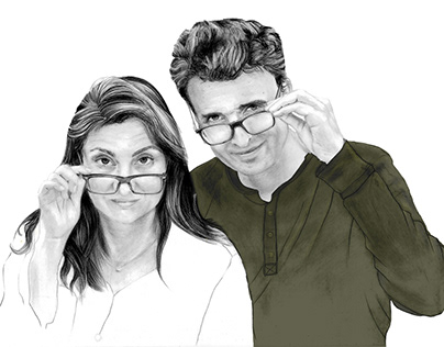 Couple with Glasses – Couple aux lunettes