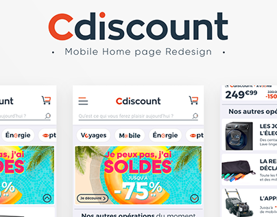 Cdiscount Mobile Redesign