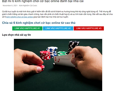 Chia sẻ 6 mẹo chơi cờ bạc trực tuyến từ các chuyên gia