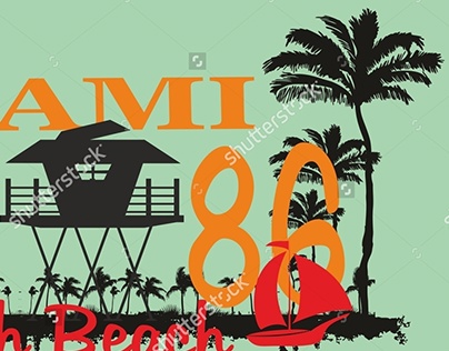Palm beach vector art