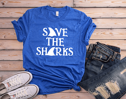 Tshirt Design - Save The Sharks