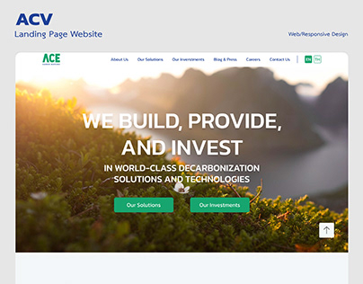 Landing page website | ACV