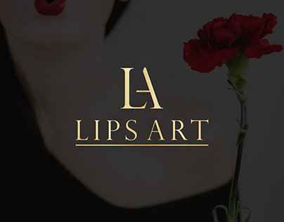 Lips Art beauty salon logo