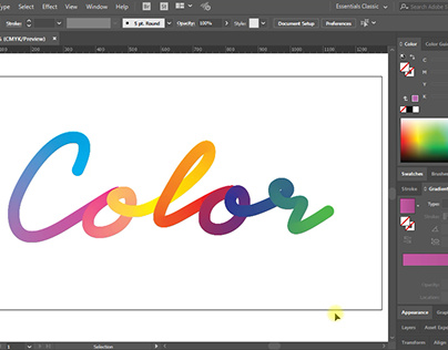 Colorful Lettering | Adobe Illustrator Tutorial