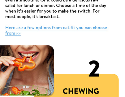 Text based mailer for eat.fit