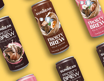 SunBean Frosty Brew | Cold Coffee Packaging Design