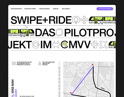 Landing Page for pilot project by Munich Transport