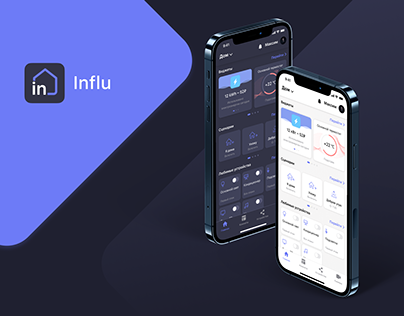 Influ (smart home app design concept)