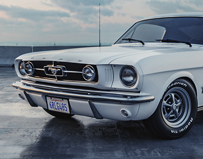 1965 Ford Mustang Fastback render project