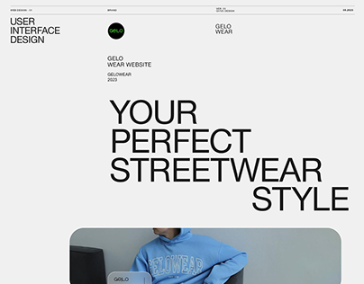 GELO WEAR | UI/UX | Website Design | Concept