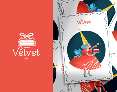 Velvet cafe | Logotype and illutration
