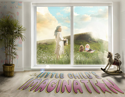 Little Child's Imagination Illustration Book Cover
