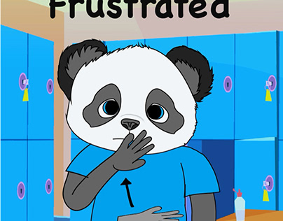 Panda signs Frustrated