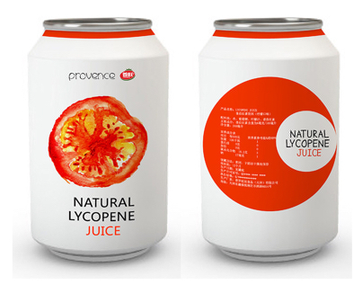 Provence tomato beverage packaging