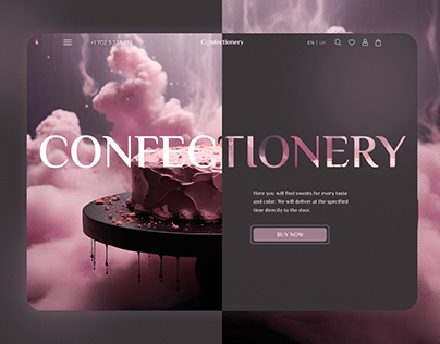 Confectionery website design
