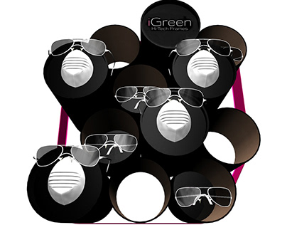 Eyeglass display-conceptual studies for Igreen