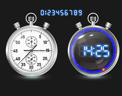 stopwatch barometer compass