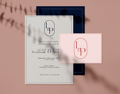 Monogram Wedding Stationery Suite | Print Design