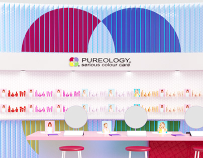 Pureology - corner with styling lounge