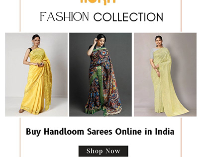 Buy Handloom Sarees Online in India